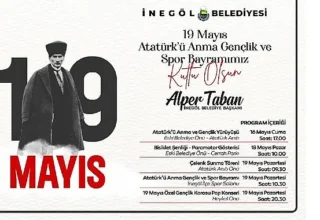 İnegöl Belediyesi’nden 19 Mayıs Programlarına Davet