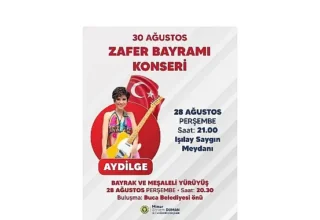 Buca Zafer Bayramı’nı Aydilge konseriyle kutlayacak