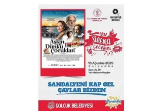 Gölcük’te yaz sinema geceleri “Aşkın Dünkü Çocukları” ile devam edecek