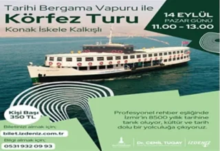 Bergama Vapuru ile İzmir Körfezi’nde Tarihe Yolculuk